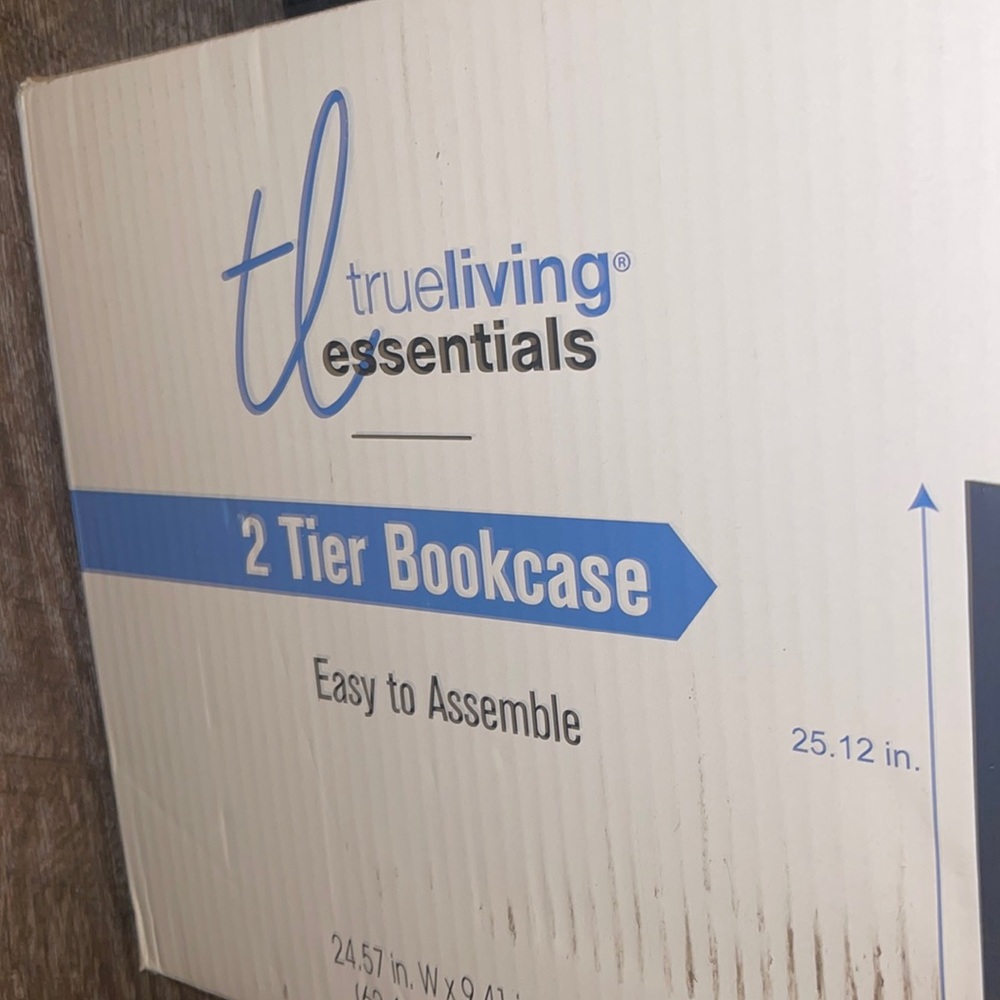 True living 2-Tier bookcase